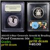 Image 1 : Proof 2013-S 5-Star Generals Arnold & Bradley Modern Commem Half Dollar 50c Graded GEM++ Proof Deep 