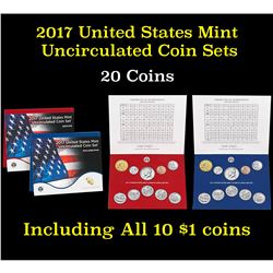 2017 United States Mint Uncirculated Coin Set 20 coins