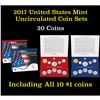 Image 1 : 2017 United States Mint Uncirculated Coin Set 20 coins
