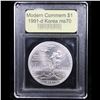 Image 2 : 1991-d Korean War Modern Commem Dollar $1 Graded ms70, Perfection By USCG