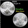 Image 1 : 2016 Silver Eagle Dollar $1 Grades Mint State