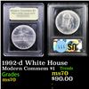 Image 1 : 1992-d White House Modern Commem Dollar $1 Graded ms70, Perfection By USCG