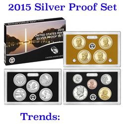 2015 United States Mint Silver Proof Set - 14 pc set, about 1 1/2 ounces of pure silver