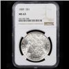 Image 2 : NGC 1889-p Morgan Dollar $1 Graded ms63 By NGC