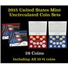Image 1 : 2015 United States Mint Uncirculated Coin Set 28 coins