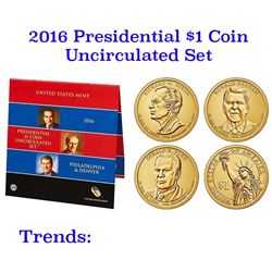 2016 United States Mint Presidential $1 Coin Uncirculated Set 6 coins