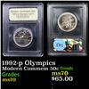 Image 1 : 1992-p Olympics Modern Commem Half Dollar 50c Graded ms70, Perfection By USCG