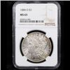 Image 2 : NGC 1884-o Morgan Dollar $1 Graded ms63 By NGC