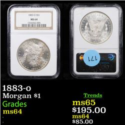 NGC 1883-o Morgan Dollar $1 Graded ms64 By NGC