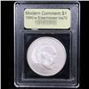 Image 2 : 1990-w Eisenhower Modern Commem Dollar $1 Graded ms70, Perfection By USCG