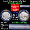 Image 1 : Buffalo Nickel Shotgun Roll in Old Bank Style 'Bell Telephone'  Wrapper 1918 & s Mint Ends Grades