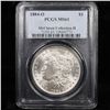 Image 8 : 5 Unc Morgan $1 Graded By PCGS Mixed Dates From The McClaren Collection Grades