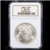 Image 2 : NGC 1885-o Morgan Dollar $1 Graded ms63 By NGC