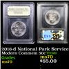 Image 1 : 2016-d National Park Service Modern Commem Half Dollar 50c Graded ms70, Perfection By USCG