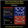 Image 1 : 2011 United States Mint Uncirculated Coin Set 28 coins