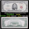 Image 1 : 1963 $5 Red seal United States Note Grades Choice AU/BU Slider