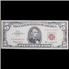 Image 2 : 1963 $5 Red seal United States Note Grades Choice AU/BU Slider