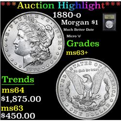 ***Auction Highlight*** 1880-o Morgan Dollar $1 Graded Select  Unc By USCG.