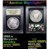 Image 1 : ***Auction Highlight*** 1881-s Morgan Dollar $1 Graded Choice Unc  DMPL By USCG.