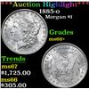 Image 1 : ***Auction Highlight*** 1885-o Morgan Dollar $1 Graded GEM   Unc By USCG