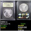Image 1 : 1881-s Morgan Dollar $1 Graded GEM+ Unc By USCG
