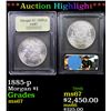 Image 1 : ***Auction Highlight*** 1885-p Morgan Dollar $1 Graded GEM++ Unc By USCG (fc)