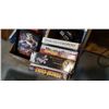 Image 2 : 2 VINTAGE PORTABLE TVS AND BOX OF GAMES, MARVEL PRINT