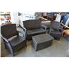 Image 1 : SUNCAST 4 PIECE PATIO SET, LOVESEAT AND 2 CHAIRS