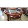 Image 1 : ROUND DESIGNER GLASSTOP COFFEE TABLE