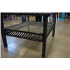 Image 2 : WICKER LOOK GLASSTOP ENDTABLE