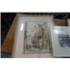 Image 2 : 2 paintings by J Delisle Parker and Ernest George with info on back and paris hardcover