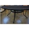 Image 2 : BLACK WIRE PATIO COFFEE TABLE 4 FOOT ACROSS