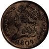 Image 1 : 1809 1/2 C MS64 Brown PCGS. Ex: Troy Wiseman Collectio 