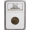 Image 1 : 1855 1/2 C MS65 Brown NGC. B-1, C-1, R.1. The violet-b 