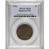 Image 1 : 1794 1C Head of 1794 VF20 PCGS. S-46, B-36, R.3. Moder 