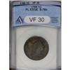 Image 1 : 1795 1C Plain Edge VF30 ANACS. S-76b, R.1. The tip of 
