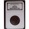 Image 1 : 1837 1C Head of 1838 MS64 Brown NGC. N-9, R.1. Noyes D 