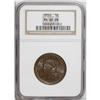 Image 1 : 1852 1C MS66 Brown NGC. N-22a, R.1. The medium brown s 