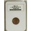 Image 1 : 1864 1C L On Ribbon MS65 Red and Brown NGC. The flashy 