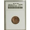 Image 1 : 1867/67 1C MS64 Red and Brown ANACS. Snow-1. Repunchin 