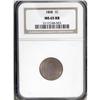 Image 1 : 1868 1C MS65 Red and Brown NGC. Nicely struck with vib 