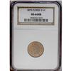 Image 1 : 1873 1C Closed 3 MS64 Red and Brown NGC. The orange-co 