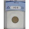Image 1 : 1877 1C VG8 ANACS. Attractive uniform brown surfaces, 