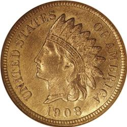 1908-S 1C MS65 Red NGC.