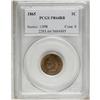 Image 1 : 1865 1C PR64 Red and Brown PCGS. A moderately mirrored 