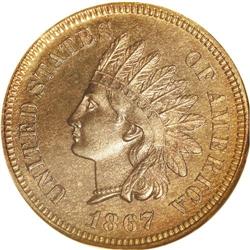 1867 1C PR66 Red and Brown NGC.