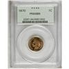 Image 1 : 1870 1C PR64 Brown PCGS. Lightly dipped with bright or 