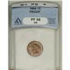 Image 1 : 1884 1C PR66 Red and Brown ANACS. This splendid proof 