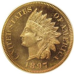 1897 1C PR68 Red and Brown PCGS.