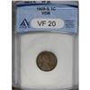 Image 1 : 1909-S VDB 1C VF20 ANACS. An attractive, uniform choco 